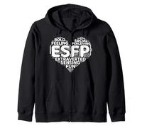 ESFP Entertainer Funny Extrovert Personality Relationship Zip Hoodie