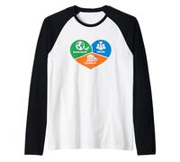 ESG Environmental Social Governance Heart Raglan Baseball Tee