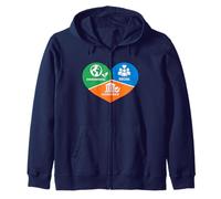 ESG Environmental Social Governance Heart Zip Hoodie