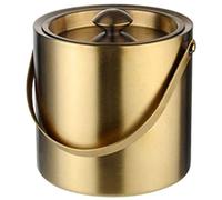 ESGT Stock Harbor Ice Bucket Insulated With Sealed Lid And Tongs, Large 2/3 Liter Stainless Steel With Modern Tongs Storage For Parties