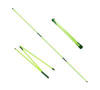 Eshan Golf Alignment Sticks 2 Pack Swing Training Aid Equipment Collapsible Trainer Practice Rods Posture Corrector in Handy Storage Tube Case for Men Women Golfer Swinging (MintGreen)