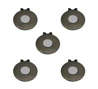 Eshan Magnetic Golf Hat Clips 5 Pack Golf Ball Marker Holder Men Women Golfer Gifts Golf Sports Court Accssories For Golf Gloves Hats Bags Caps Visor Belt Pocket Lot (Black)