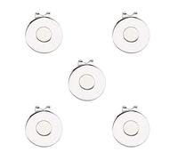Eshan Magnetic Golf Hat Clips 5 Pack Golf Ball Marker Holder Men Women Golfer Gifts Golf Sports Court Accssories For Golf Gloves Hats Bags Caps Visor Belt Pocket Lot (Plain)