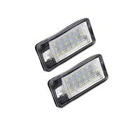 Eshgtuo License Plate Lamp For A4 B6 B7 For Q7 4L For A3 8P For A6 C6 For A5 8F For A8 D3 D4 S3 S4 RS4 6000K White LED License Number Plate Light Lamps Number Light(2piece)