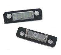 Eshgtuo License Plate Lamp For Mondeo MK2 1996-2000 For Fiesta MK5 2001-08 For Fusion 2001-11 White Canbus Rear License Plate Tag Lights LED 2piece Number Light