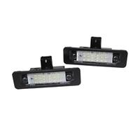 Eshgtuo License Plate Lamp For Mustang For Focus For Flex For Fusion For Taurus For Lincoln Canbus 18 LED License Number Plate Light 2piece Number Light