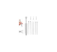 ESHIONER 7 Pcs Piercing Ball Grabber and Opener Set to Change Jewellery Titanium Steel Piercing Straight Taper Insertion Silver Compatible Flat Back Earring Applicator Tool for Ear Nose Lip