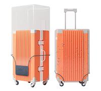 Esholife Clear PVC Luggage Cover Protectors Suitcase Cover for Suitcase TSA Approved, Clear Frame, S(18-21inch Luggage)