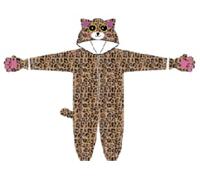 ESHOO Girls Black Cat Costume Kids Halloween Leopard One Piece Costume for Kids 3-10 Years