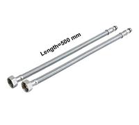 eShoppables Pack of 2 Compression Flexible Tap Connector 1/2inch x 300mm 500mm 600mm (500mm)