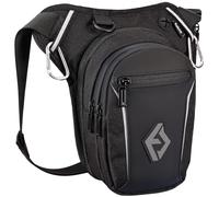 Eshow Motorcycle Leg Bag with Adjustable Straps, Hip Bag Expandable Storage for Men Women, Drop Bag Multifunctional, Large Capacity for Motorbike Cycling Hiking Climbing Fishing Travel Black