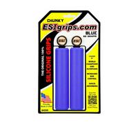 ESI Chunky Silicone Handlebar Grips 130mm BLUE Mountain Hybrid Flat Bar Road