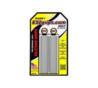 ESI Chunky Silicone Handlebar Grips Grey 130mm Mountain Hybrid Flat Bar Road