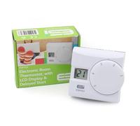 ESi Controls ESRTD3 Digital Room Thermostat, LCD Display, TPI Control, Delayed Start, 230V AC