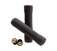 ESI Fit XC Silicone Handlebar Grips 130mm Black Mountain Hybrid Flat Bar Road