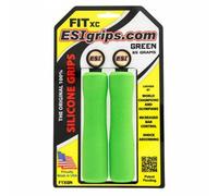 ESI Fit XC Silicone Handlebar Grips 130mm Green Mountain Hybrid Flat Bar Road