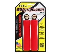 ESI Fit XC Silicone Handlebar Grips 130mm Red Mountain Hybrid Flat Bar Road