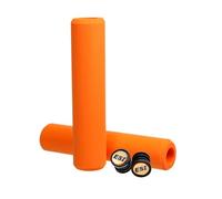 ESI Chunky Silicone Handlebar Grips 130mm ORANGE Mountain Hybrid Flat Bar Road