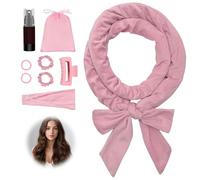 EsiFare Heatless Hair Curlers While Sleeping, 9 Piece Set, Easy to Operate, Thick, Silky, Soft, Easy to Use, Time Saving, Time-Saving Curls, Hair Care Styling