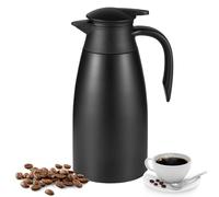 Esilihom 2L/70oz Thermal Carafe Jugs, Double-Walled Vacuum Coffee Jug | Stainless Steel Thermal Jug with Handle, Warm & Cold Retention for Coffee, Tea, Water, Drink, Milk, Black