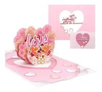 Esitrormi 3D Pop Up Valentines Anniversary Card - Love Cupid & Rose Design with Envelope for Birthday Mother's Day Thank You - Valentines Gifts for Her Him Wife Husband Girlfriend Boyfriend Mum Dad