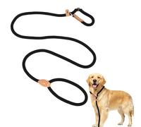 Esitrormi Black Heavy Duty Nylon Dog Lead, 129cm/51IN Durable Leash for Small, Medium & Large Dogs, Ideal for Daily Walks & Obedience Training