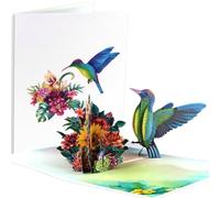 Esitrormi Pop Up Hummingbird & Flower Romantic Valentines Card with Envelope for Birthday Anniversary Mother's Day Sympathy Get Well Soon- Gift for Her Him Wife Husband Girlfriend Boyfriend Mum Dad