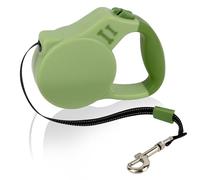 Esitrormi Retractable Dog Lead, 3M/118.1IN Extendable Dog Lead 360°Tangle-Free, Anti-Slip Handle with One-Handed Brake & Lock for Small Medium Dogs Cat (Green)