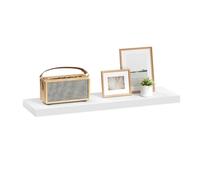 eSituro Black Floating Shelf for Living Room Decor, Kitchen Shelf Wall Mounted with Storage, Display Shelves Easy to Install, 80cm