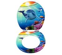 eSituro Toilet Seat, Soft-Close Toilet Lid, with Quick Release Function for Easy Cleaning, Easy Assembly, MDF, White Granite