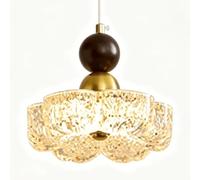 ESIYUVO Resin Pendant Light Retro Flower Shape Pendant Light Fixture Floating Adjustment Technology Metal 8W Chandelier Kitchen Island Hanging Ceiling Lights for Dining Room Living Room Bedroom Bar