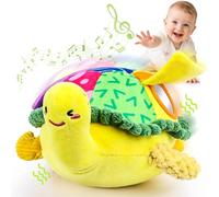Esjay Baby Toys 6-12 18 Months, Crawling Musical Turtle Plush Tummy Time Toy, Dancing Bouncing Recording Walking Sensory Toys for 6 Month+ Old Infants, Gifts for 1 2 3 Year Old Boys Girls Toddlers