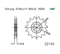 Esjot 32140 520 Standard Front Sprocket