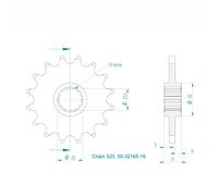 Esjot 50-32165-16 Front Sprocket