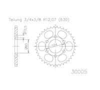 ESJOT Chain wheel, 33 teeth
