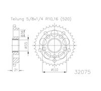 ESJOT sprocket, 38 tooth