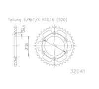 ESJOT sprocket, 44 tooth