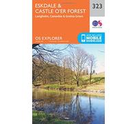 Explorer 323 Eskdale & Castle O'Er Forest Map With Digital Version - Orange, Orange One Size