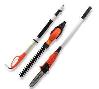 Eskde 2-In-1 Electric Long Reach Telescopic Pole Chainsaw And Hedge Trimmer Kit (2.8M/9'3")