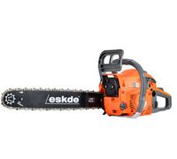 Petrol Chainsaw 20 Inch - 58cc Petrol Chain Saw with Powerful 3.4HP 2-Stroke Engine for Chopping Logs, Trees | Top Handle Chainsaw with Storage Bag, Tool Kit, Fuel Mixing Bottle and Bar Cover | eSkde