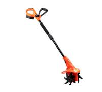 Eskde Cordless Cultivator Rotovator Tiller Kit With 4 Blades Includes 18V Lithium Battery And Charger. Lightweight