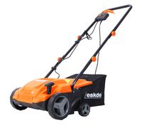 eSkde Electric Scarifier Lawn Aerator Lawn Rake Interchangeable Rollers 4 Height Settings ESRAS2