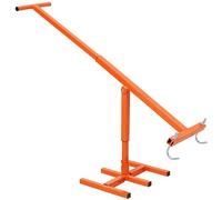 Eskde Manual Wheelie Bin Rubbish Compactor - Heavy-Duty Orange Steel Waste Management Tool for Efficient Trash Disposal