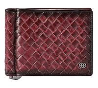 eske Kurt - Genuine Leather Mens Bifold Money Clip with RFID Blocking - Holds Cards, Coins and Bills - 8 Card Slots - Everyday Use - Travel Friendly - Handcrafted - Durable - Water Resistant, Wine