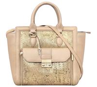 eské Lucie - Genuine Leather Tote Handbag For Women - Spacious Compartments - Work and Travel Bag - Durable - Water Resistant - Adjustable Strap, Gold, One Size, Western