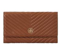eske Medina - Two Fold Wallet - Genuine Quilted Leather - Ladies Purse - RFID Blocking - Holds Cards, Coins and Bills - Compact Design - Pockets for Everyday Use - Travel Friendly, Cognac Nappa
