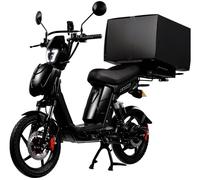 ESKUTA SX-250 Series 4 Cargo Electric Bike - Matte Black, Black