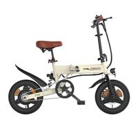 ESKUTE F200 Electric Folding Bike, 14" Electric Commuter Bicycle 36V 7.8Ah Battery, Range 30 Miles, Mini Folding Ebike with Phone Holder & USB Port, LCD Display, Foldable Ebike for Teens/Adults