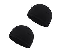 Eskvom Kids Children Skull Caps, Helmet Liner Caps - Comfort and Protection Under Cycling, Ski, and Bike Helmets (2 Pack) Black