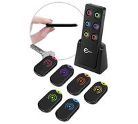 Esky Ultra Slim Key Finder, Remote Finders Locator with 80dB Sound and 6 Receivers, Wallet Tracker and Item Locators Beeper Tags for Finding Key, TV Remote, Wallet, Pets and Phone, Batteries Included